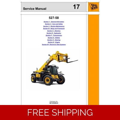 JCB 527-58 TELESCOPIC HANDLER SERVICE REPAIR MANUAL JCB 527-58 TELESCOPIC HANDLER SERVICE REPAIR MANUAL